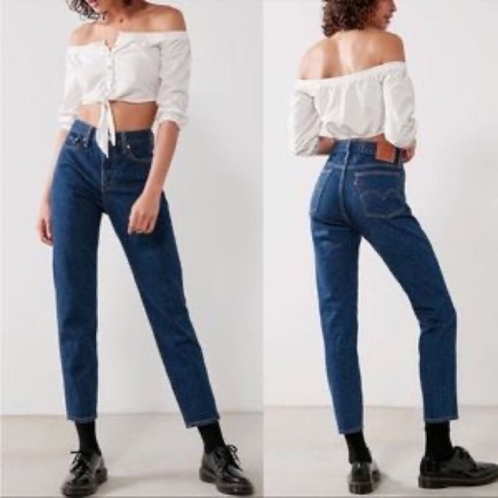 LEVI’S Premium Wedgie Icon Fit 22861-0076 Life’s Work Dark Wash Jeans Size 28